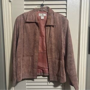 Lisa International Mauve Teddy Jacket for Women
